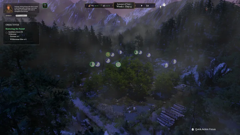 Night Forest Management — Forester gameplay